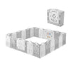 Albott Baby Playpen 22 Panel Foldable Baby Playpen Folding Play Pen Kids Activity Centre Safety Play Yard Home Adjustable Shape,