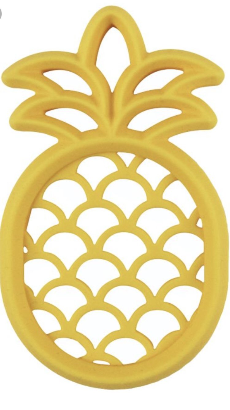 Itzy Ritzy Silicone Baby Teether - BPA-Free Infant Teether with Easy-to-Hold Design and Textured Back Side to Massage and Soothe