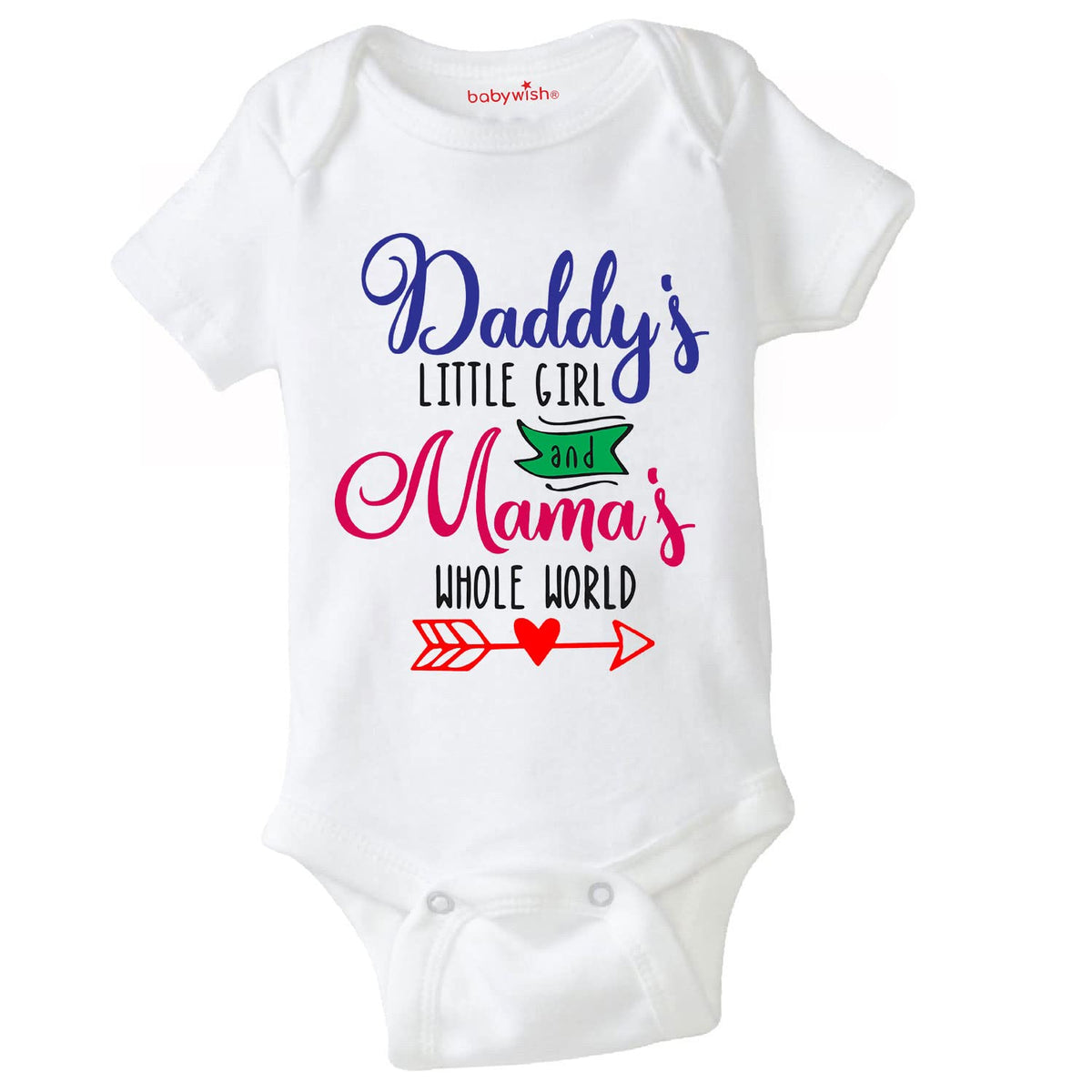 Baby Wish FatherS Day Baby Unisex Bodysuits Newborn Romper Half Sleeve Envelope Neck Cute Outfit DaddyS Little Girl MamaS Wor