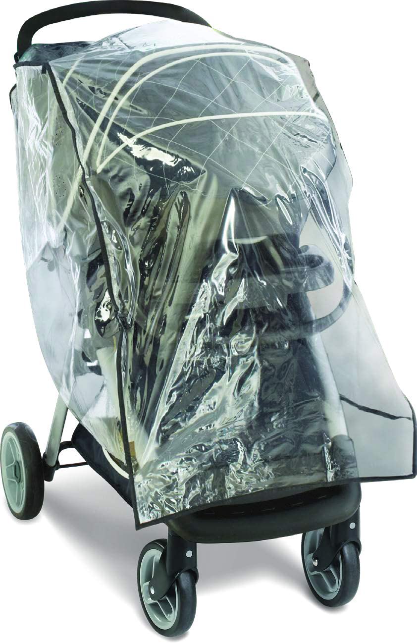 Graco Universal Infant Travel System Rain Cover, Baby Car Seat Stroller Weather Shield, Waterproof Plastic Carseat Canopy, Winte