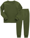 Vaenait Baby Kids Toddler Cotton Sleepwear Pajama Pjs 2Pcs Set Basic Green Xl