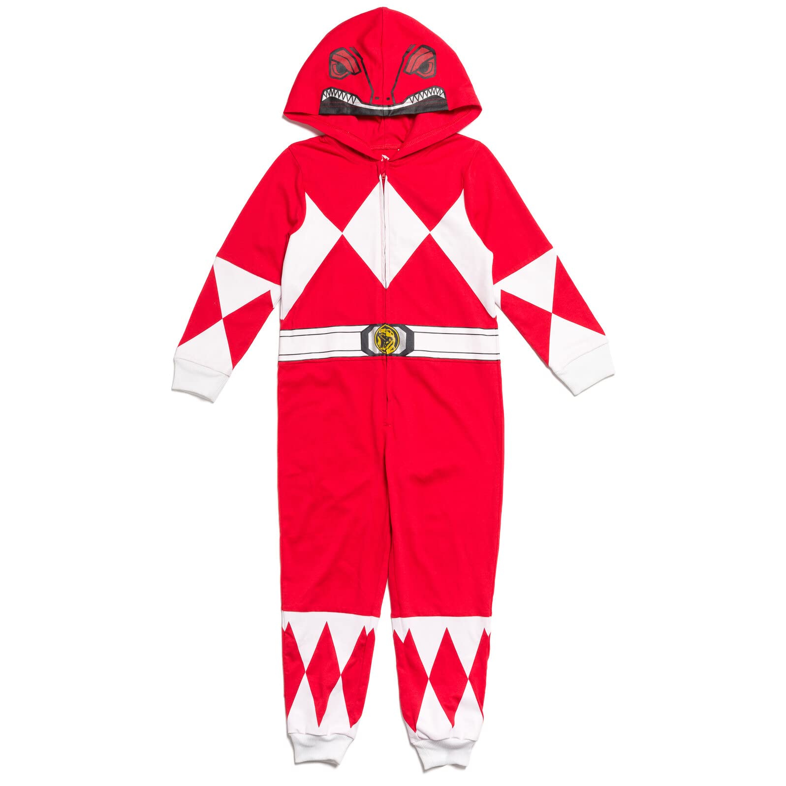 Power Rangers Red Ranger Toddler Boys Zip Up Cosplay Coverall 3T