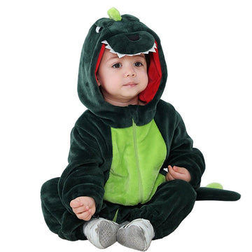 Abtshu Baby Green Dinosaur Costume Toddler Halloween Dress Up Outfit 12-18 Months