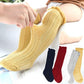 Toptim 4 Pairs Baby Toddlers Cable Knit Knee High Socks For Boy And Girls (Gray,White,Yellow,Navy Blue, 0-12 Months)