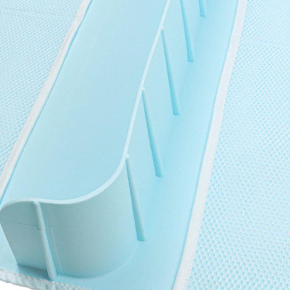 SNAPPSY Bathtub Splash Guard Silicone Sturdy Toy Organizer for Bathroom Bathtub Baby Light Blue 60x40x10cm