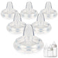 Sippy Spout Nipple for Evenflo Balance Plus Wide Neck Baby Bottles&Glass Bottle,Variable Flow, Silicone Conversion Nipples,6+ Mo