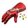 Iron Man Infinity Gauntlet Glove with Batteries Led Light Up Props for Halloween Cosplay (Kid Removable Red)