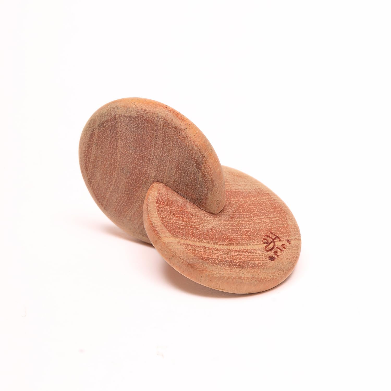 Ariro Toys Intersecting Discs | Montessori Wooden Teething & Grasping Toy For Baby Boys & Girls | Natural Neem Wood | Teething T