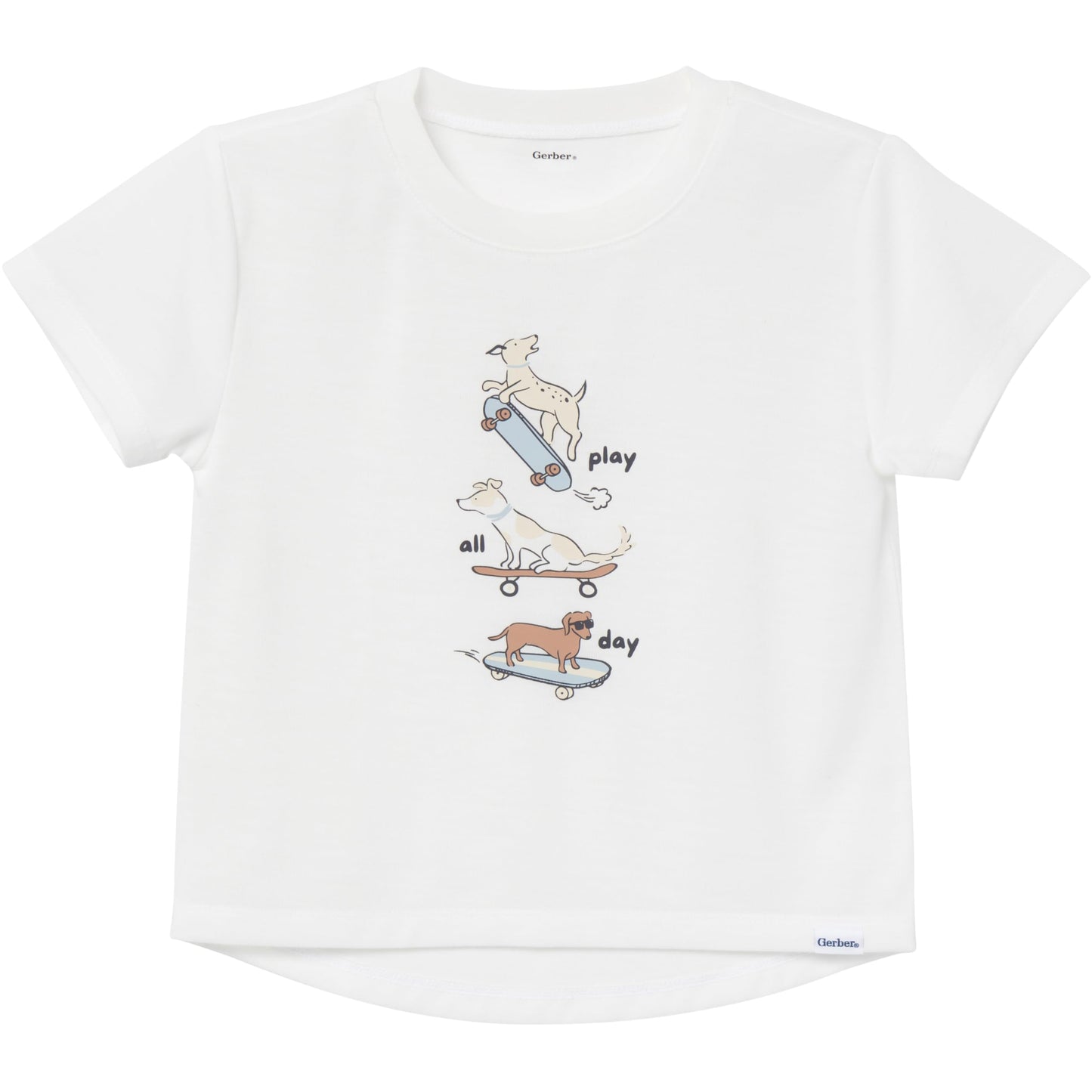 Gerber Baby Boy'S 2-Piece Pajama Set Sleeve Top & Fleece Shorts, Dog