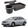 Oshotto (FT04) Foldable Car Auto Headrest Rear Back Seat Table Drink Food Cup Tray Holder Compatible with Honda Civic  Black