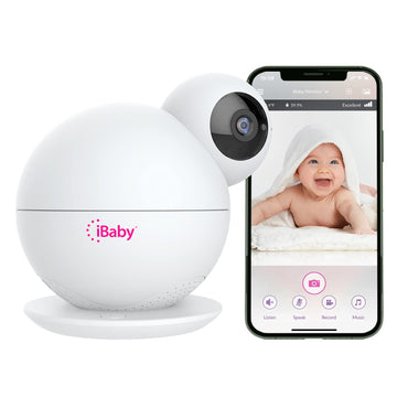 Ibaby M8L Wifi Baby Monitor With Camera & Audio: Sleep Tracking, Motion Alerts, Wireless 360 Pan 110 Tilt, Temperature Sensor, 1