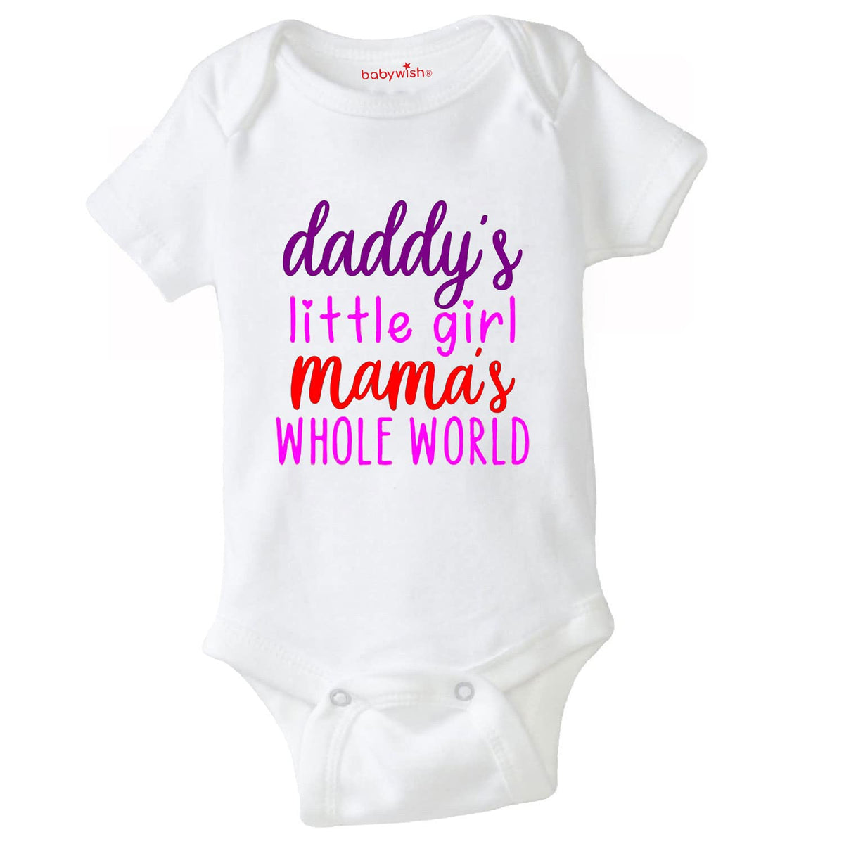 Baby Wish FatherS Day Baby Unisex Bodysuits Newborn Romper Half Sleeve Envelope Neck Cute Outfit Little GirlS World