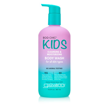 Giovanni Eco Chic Kids Cleansing & Moisturizing Body Wash - Kids Body Wash, Kids Body Wash Sensitive Skin, Kids Soap And Body Wa