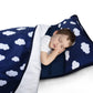 Toddler Nap Mat With Removable Pillow And Blanket, Nap Mats For Daycare Preschool Kindergarten, Lightweight Portable Travel Slee