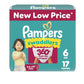 Pampers Diapers - Swaddlers 360 - Size 6, 17 Count, up to 100% Leakproof Comfy Dry Fit, Designed for Easy Changes, Pull On Baby 