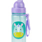 Skip Hop Toddler Sippy Cup with Straw, Zoo Straw Bottle 13 oz, Unicorn