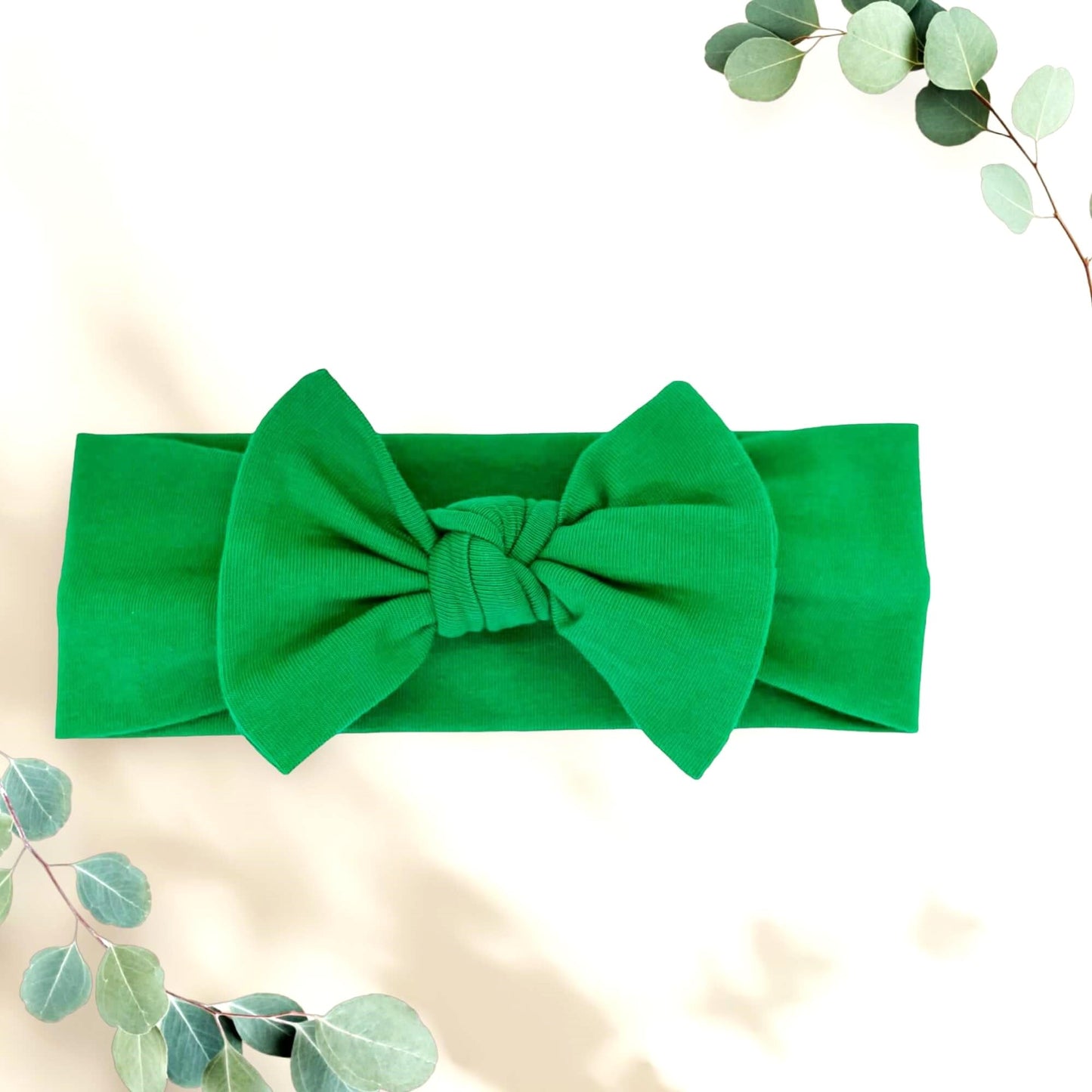 Babygiz Baby Girl Headbands-Infant,Toddler Cotton Handmade Hairbands With Bows Child Hair Accessories (Spring Green)