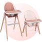 Children of Design 6 in 1 Deluxe Wooden High Chair for Babies & Toddlers Modern Safe Compact Baby Highchair, Easy to Clean, Remo
