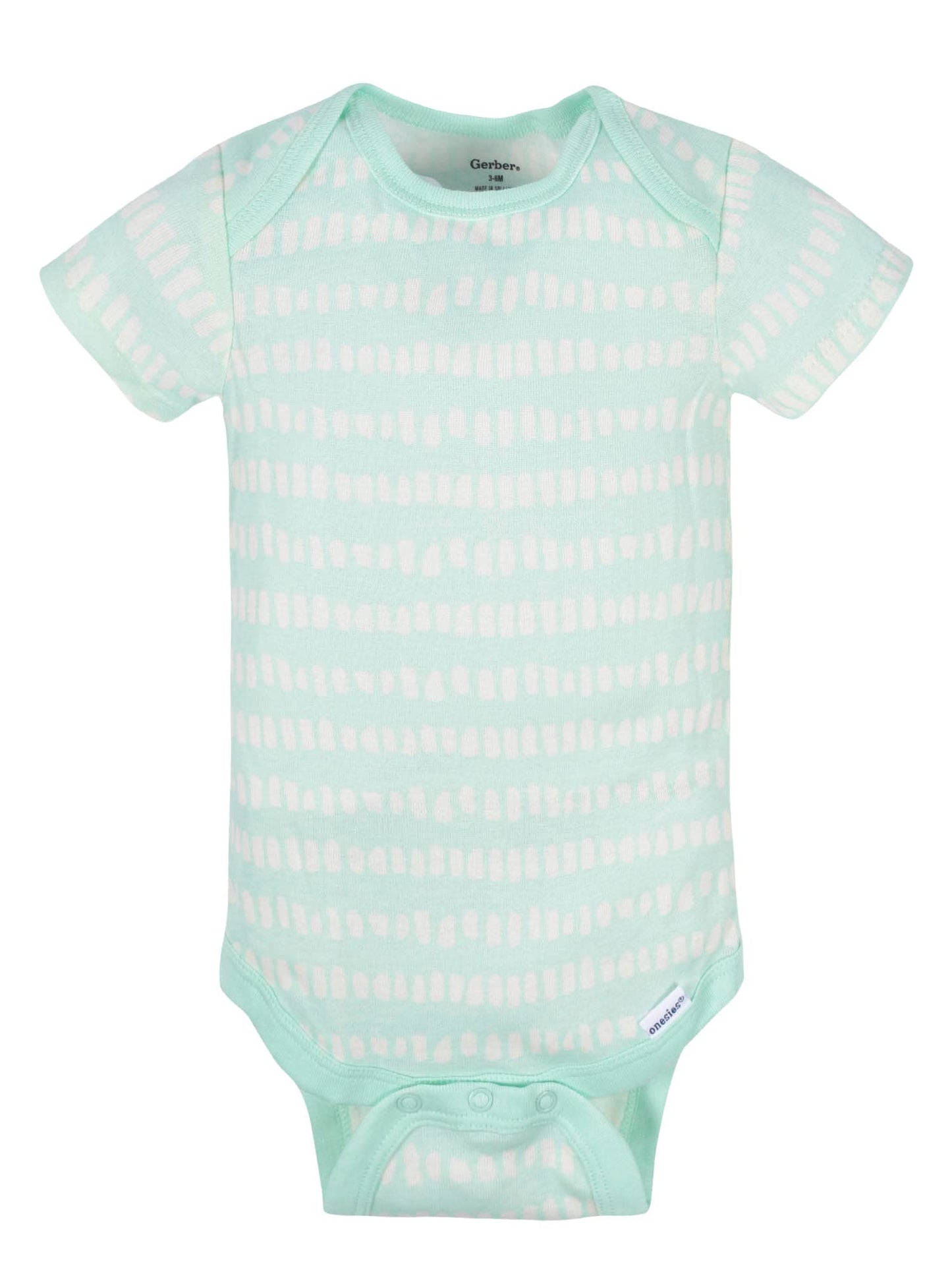 Gerber Baby 8-Pack Short Sleeve Onesies Bodysuits, Elephants, Newborn