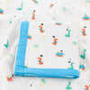 ENKAYBEE 6Layer Muslin Baby Blanket | 100% Cotton Reversible Receiving Blanket | Soft Breathable Quilt for Newborn Babies & Tod