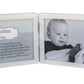 The Grandparent Gift Co. Grandma Of Twins Poem White Double Hinged 4 X 6 Photo Frame With Ribbon