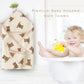 Little Jump Hooded Baby Towels for Newborn - 2 Pack 100% Cotton Muslin Baby Bath Towel, Soft and Absorbent for Boys Girls Infant