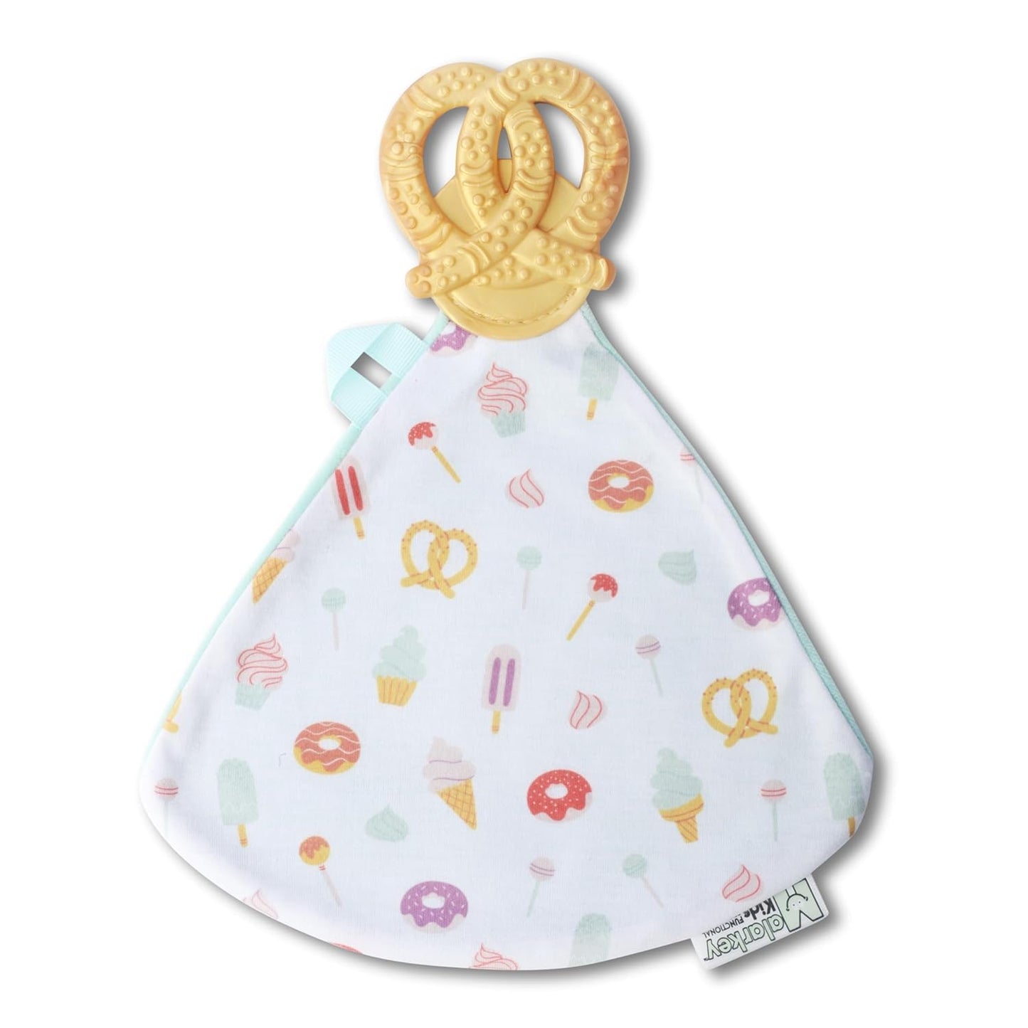 Malarkey Kids Munch-It Blanket: Teether and Cozy Blanket Combo for Teething Babies - Soothe, Snuggle, and Relieve Discomfort! (S