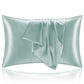 Bedelite Toddler Pillowcases 13X18 Inches - Super Soft And Silky Satin Pillowcase For Hair And Skin 2 Pack, Haze Blue Cooling Pi