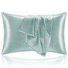 Bedelite Toddler Pillowcases 13X18 Inches - Super Soft And Silky Satin Pillowcase For Hair And Skin 2 Pack, Haze Blue Cooling Pi