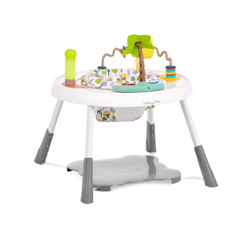 Dream On Me Curio Sit N Seek Baby Activity Center in Lime, 2 in 1 Activity Center and Play Table with 3 Detachable Toys and Musi