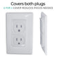 Clear Double Outlet Covers Baby Proofing (10 Pack, 20 Sockets) | Baby Proof Plug Covers For Electrical Outlets | Safe & Secure B