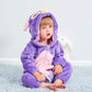 Qzerplay Unisex Kids Baby Owl Bird Halloween Costumes Cartoon Outfit Hooded Homewear 80