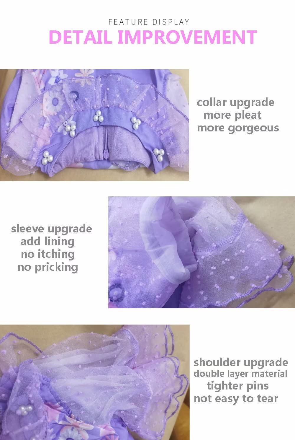 Sz-Tonda Girls Halloween Dress Costume - Kids Princess Party Cosplay Clothes Summer Dress Outfit