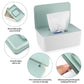 Xhjzgctech 2Pcs Diaper Wipes Dispenser, Refillable Wipe Container, Wipe Container With Sealing Design Lid, Keep Wipes Fresh,Wet
