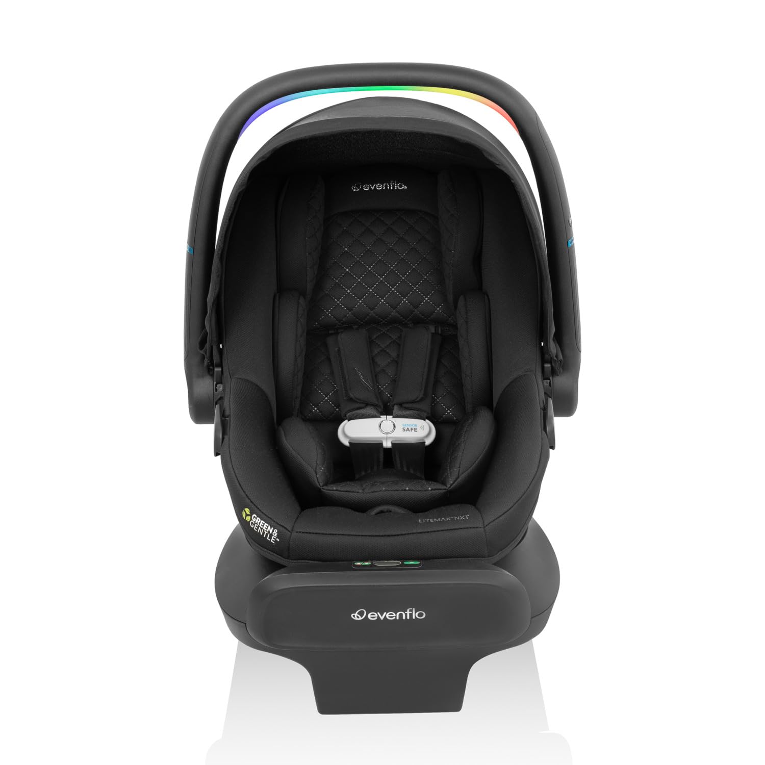Evenflo Litemax Nxt Infant Car Seat With Sensorysoothe (Jasper Black)