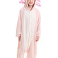Atoz Onesie For Kids, Animal Pajamas Halloween Cosplay Costume For Girls Boys, Pink Axolotl 10-11Y