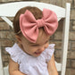 Koolgil Baby Girl'S 5 Inches Soft Double Bow-Knot Nylon Headband Toddler Headdress For Photography Party Festivals (3-Red Army G