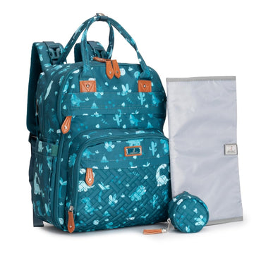 Babbleroo Diaper Bag Backpack - Baby Essentials, Travel Essentials Baby Bag With Changing Pad, Stroller Straps & Pacifier Case -