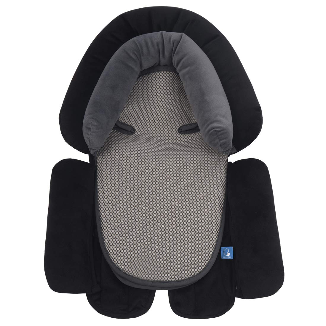 COOLBEBE Upgraded 3in1 Babybody Support for Newborn Infant Toddler  Extra Soft Car Seat Insert Cushion Pad, Perfect for Carse