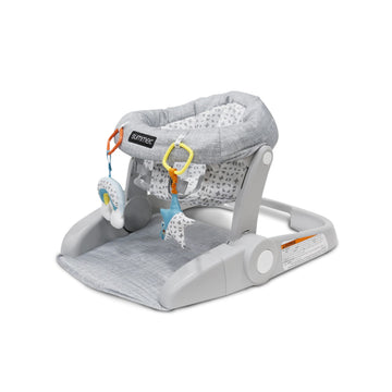 Bright Starts Learn-to-Sit 2-Position Floor Seat (Heather Gray) - Sit Baby Up in This Adjustable Baby Activity Seat Appropriate 