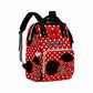 Artsadd Customized Diaper Backpack With Thermal Pockets, Red Bow Tie Dots Travel Back Pack Nappy Bag Personalized Baby Bags With