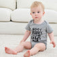 Funnycokid Funny Infant Onsie Romper Jumpsuit Baby Boy Girl Layette Bodysuit Outfits (6-12 Months, A1 Grey)