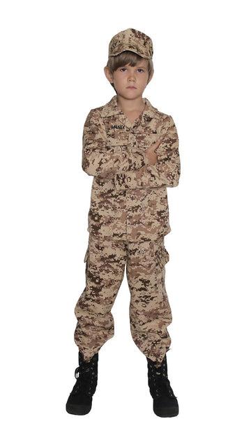 Army Costume for Kids Soldier Costume Military Costumes for Boys-LDesert-L