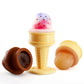 Smily Mia Baby Fruit Food Feeder & Freezer Teether Combo, ICY Bite Ice Cream Teether for Baby Cooling Relief, BPA Free Silicone 