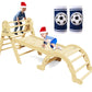 Doerpuz Pikler Triangle Set 7 In 1,Foldable Baby Climbing Toys Wooden,Toddler Climbing Toys Indoor,Climbing Toys For Toddlers 1-