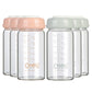 Comi Wide Neck Glass Breastmilk Collection N Storage Bottle, 6 Packs, 8Oz With Screw Ring Sealing Disk; Re-Markable Sealing Disc