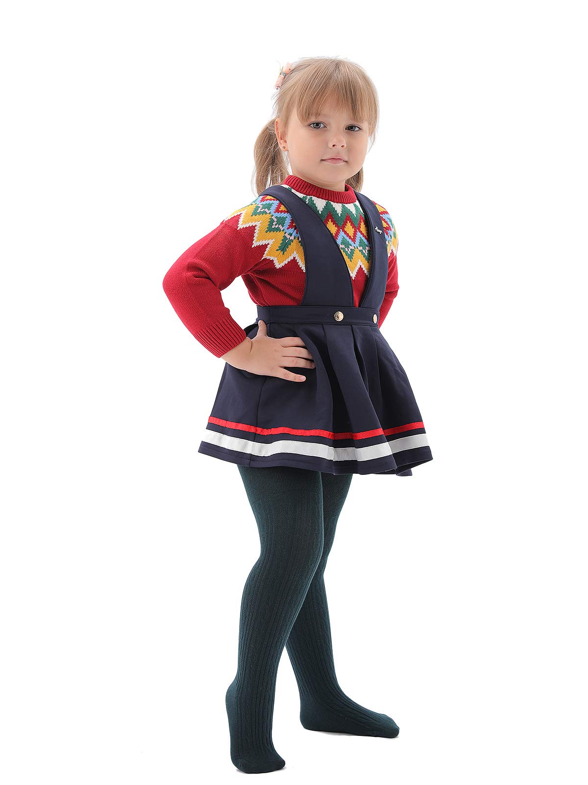 Epeius Baby Tights Newborn Girl Seamless Cable Knit Leggings Thick Cotton Stockings Footed Pants Pantyhose 0-3 Months 3 Pair Pac