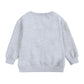 Rukosu Toddler Baby Boy Girl Fleece Pullover Sweatshirt Solid Color Crewneck Blouse Shirt Tops Warm Fall Winter Clothes Grey 3-4