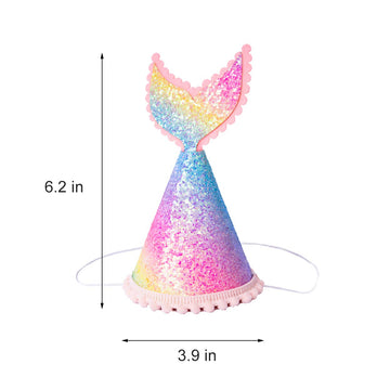 Baby Princess Tiara Crown, Glitter Baby Girls Kids First Birthday Hat Sparkle Sequined Party Supplies Number 3 Headband Princess