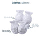 Gerber Baby 12-Pack No Scratch Mittens, Gray Heather, 0-3 Months (8-Pack)